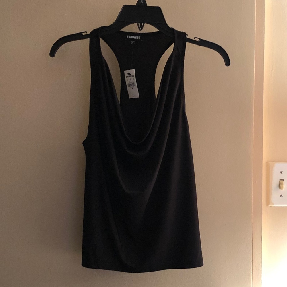 Express Cowl Neck Racerback Tank